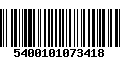 Código de Barras 5400101073418