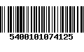 Código de Barras 5400101074125