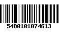 Código de Barras 5400101074613