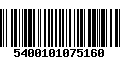 Código de Barras 5400101075160