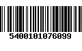 Código de Barras 5400101076099