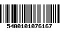 Código de Barras 5400101076167