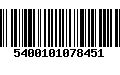 Código de Barras 5400101078451