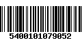 Código de Barras 5400101079052