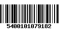 Código de Barras 5400101079182