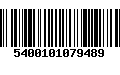 Código de Barras 5400101079489