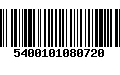 Código de Barras 5400101080720