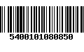 Código de Barras 5400101080850