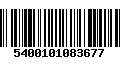 Código de Barras 5400101083677