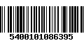 Código de Barras 5400101086395