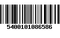 Código de Barras 5400101086586