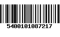 Código de Barras 5400101087217