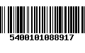 Código de Barras 5400101088917