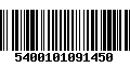 Código de Barras 5400101091450