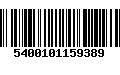 Código de Barras 5400101159389