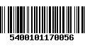 Código de Barras 5400101170056