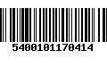 Código de Barras 5400101170414