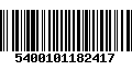 Código de Barras 5400101182417