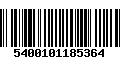 Código de Barras 5400101185364