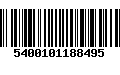 Código de Barras 5400101188495