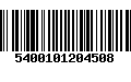 Código de Barras 5400101204508