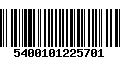 Código de Barras 5400101225701