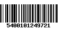 Código de Barras 5400101249721