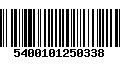 Código de Barras 5400101250338