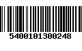 Código de Barras 5400101300248