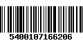 Código de Barras 5400107166206