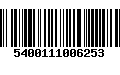 Código de Barras 5400111006253