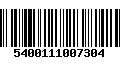 Código de Barras 5400111007304