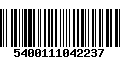 Código de Barras 5400111042237