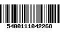 Código de Barras 5400111042268