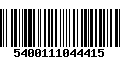 Código de Barras 5400111044415