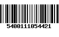 Código de Barras 5400111054421