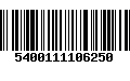 Código de Barras 5400111106250