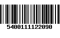 Código de Barras 5400111122090