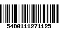 Código de Barras 5400111271125