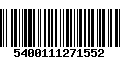 Código de Barras 5400111271552