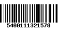 Código de Barras 5400111321578