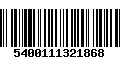 Código de Barras 5400111321868