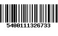 Código de Barras 5400111326733