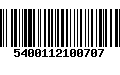 Código de Barras 5400112100707