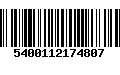 Código de Barras 5400112174807