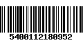 Código de Barras 5400112180952