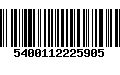 Código de Barras 5400112225905