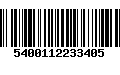 Código de Barras 5400112233405