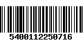 Código de Barras 5400112250716