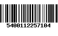 Código de Barras 5400112257104